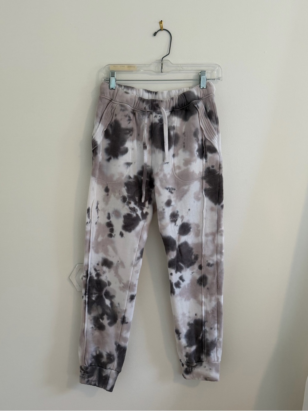 FP Movement by Free People Boho Cozy Tie-Dye Joggers in Pink & Grey
